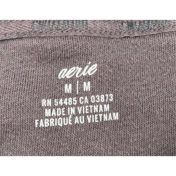 Aerie Women's Cozy Oversized Sweatshirt Size Medium Soft Fleece Pullover Gray - Picture 2 of 5